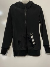 Womens NIKE Black Zip Up Hoodie Jacket Sz M