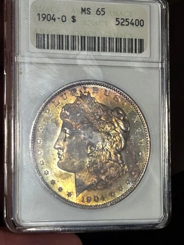1904 O $1 Morgan Dollar ANACS MS65 "Soapbox" Toned #525400