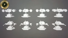 Battletech Magnetized Ground Turret Emplacements x8 Mega Pack 