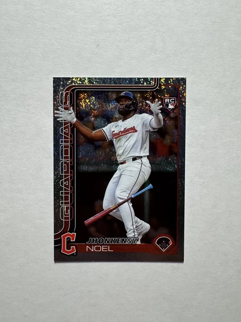 2025 Topps Series 1 #24 Jhonkensy Noel Platinum Foilfractor Rookie Card RC 1/1