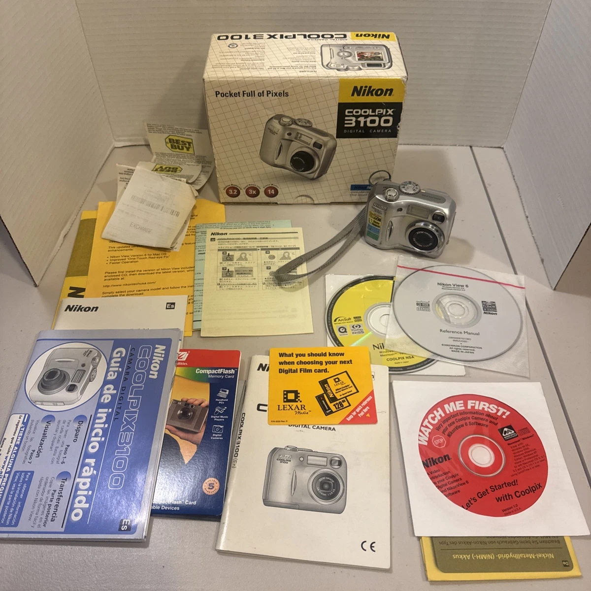 Preços baixos em Câmeras digitais Nikon Coolpix 3100 | eBay