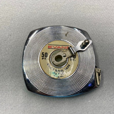 Evans 50 ft. White Steel Tape Measure No. 505 Vintage Made in USA