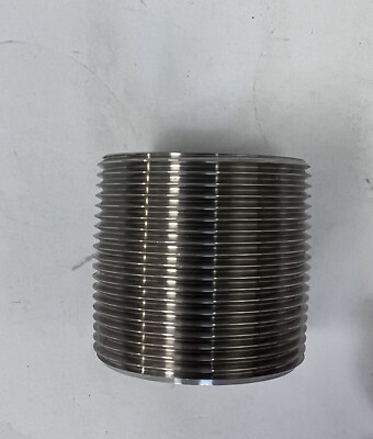 Pipe Nipple Thread End 304 Stainless Steel 1-1/2'' x CLOSE