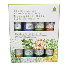 Pursonic Therapeutic Grade Essential Oil .34 oz each Set of 8 100% Pure Natural
