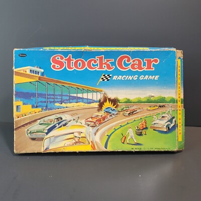 Original 1956 WHITMAN Publishing Co. STOCK CAR RACING GAME Spinner BOARD GAME 