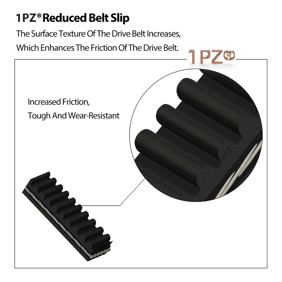 Drive Belt Yamaha G2 G5 G8 G9 G11 G14 G16 G20 G21 Golf Cart OEM J55-G6241-00-00 - Image 4 of 4