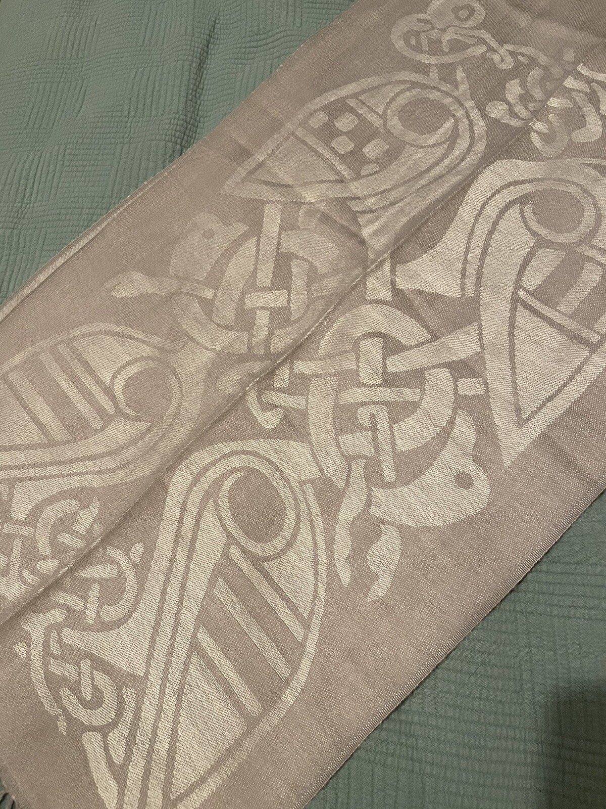 Patrick Francis Wool/Acrylic Reversible Scarf Mad… - image 3