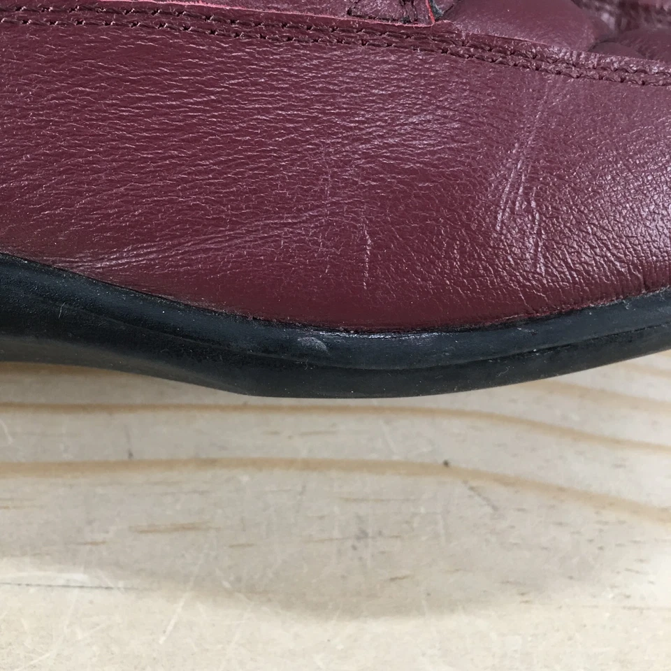 Dr. Scholls Shoes Womens 8 M Double Air Pilo Loafers Burgundy Quilted Low E68-14 - Image 4 of 4