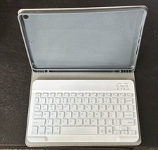 10" Wireless Tablet Magnetic Keyboard Case, Light Pink/Salmon Color 