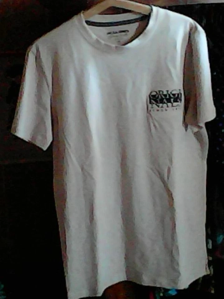 Tee-shirt beige Jack & Jones T M - Photo 4/4