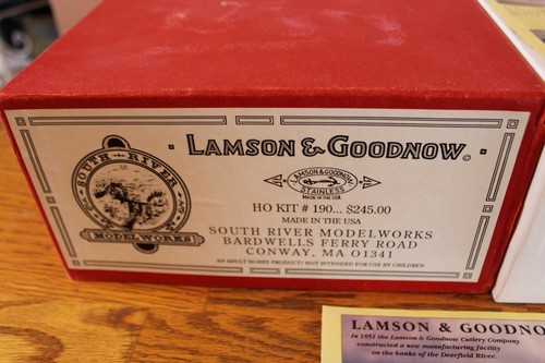 South River Model Works Lamson & Goodnow HO Bausatz Neu aus altem Lagerbestand signiert - Bild 3 von 10