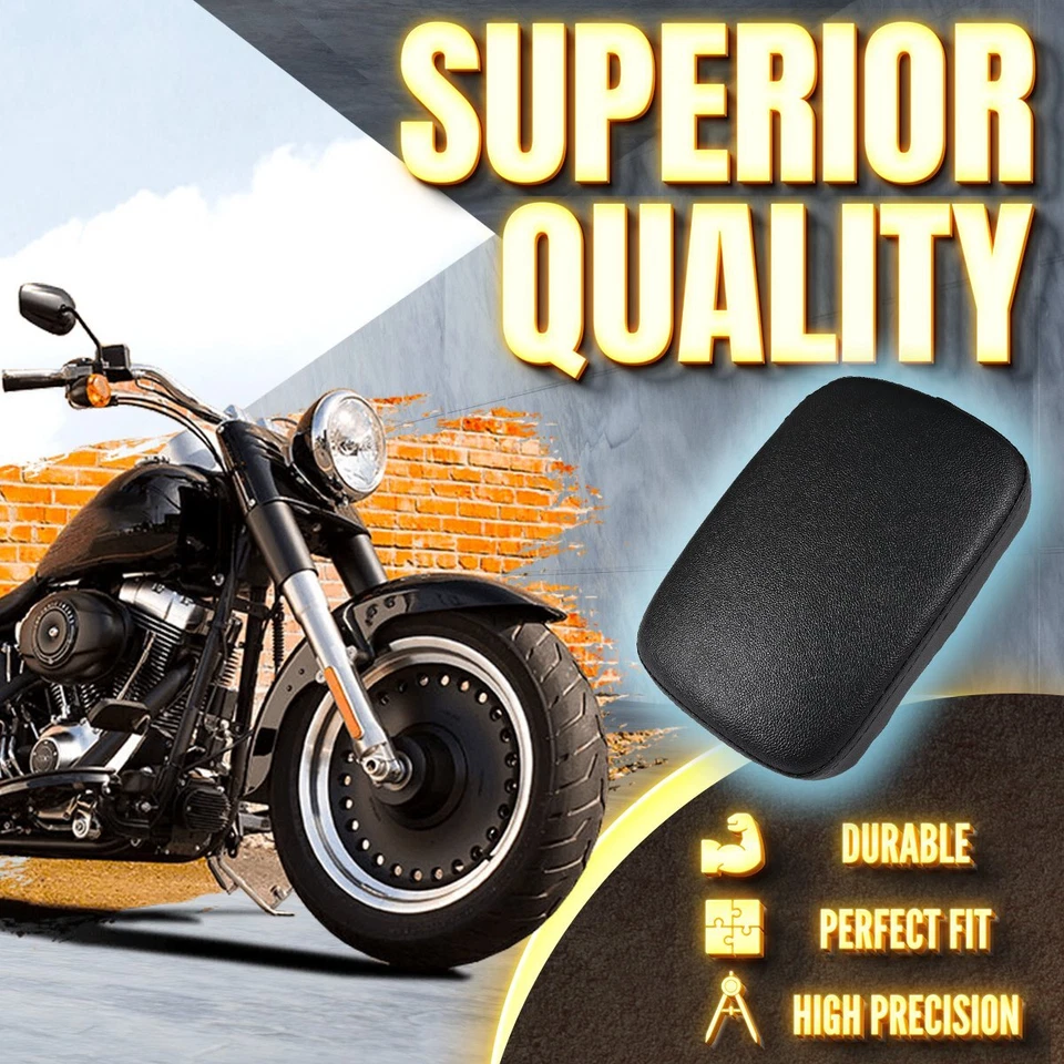 Almohadilla de asiento de pasajero trasera con 6 ventosas para Harley Bobber Universal SU Foto 4 de 4
