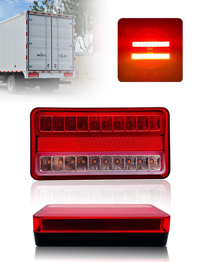 2x 20LED Waterproof Tail Lights Kit RV Camper Trailer Rear Turn Signal 12V-24V - Foto 10