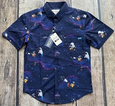 RSVLTS DISNEY PIXAR WALL-E DEFINE DANCING KUNU SHIRT BLUE MENS SMALL NEW