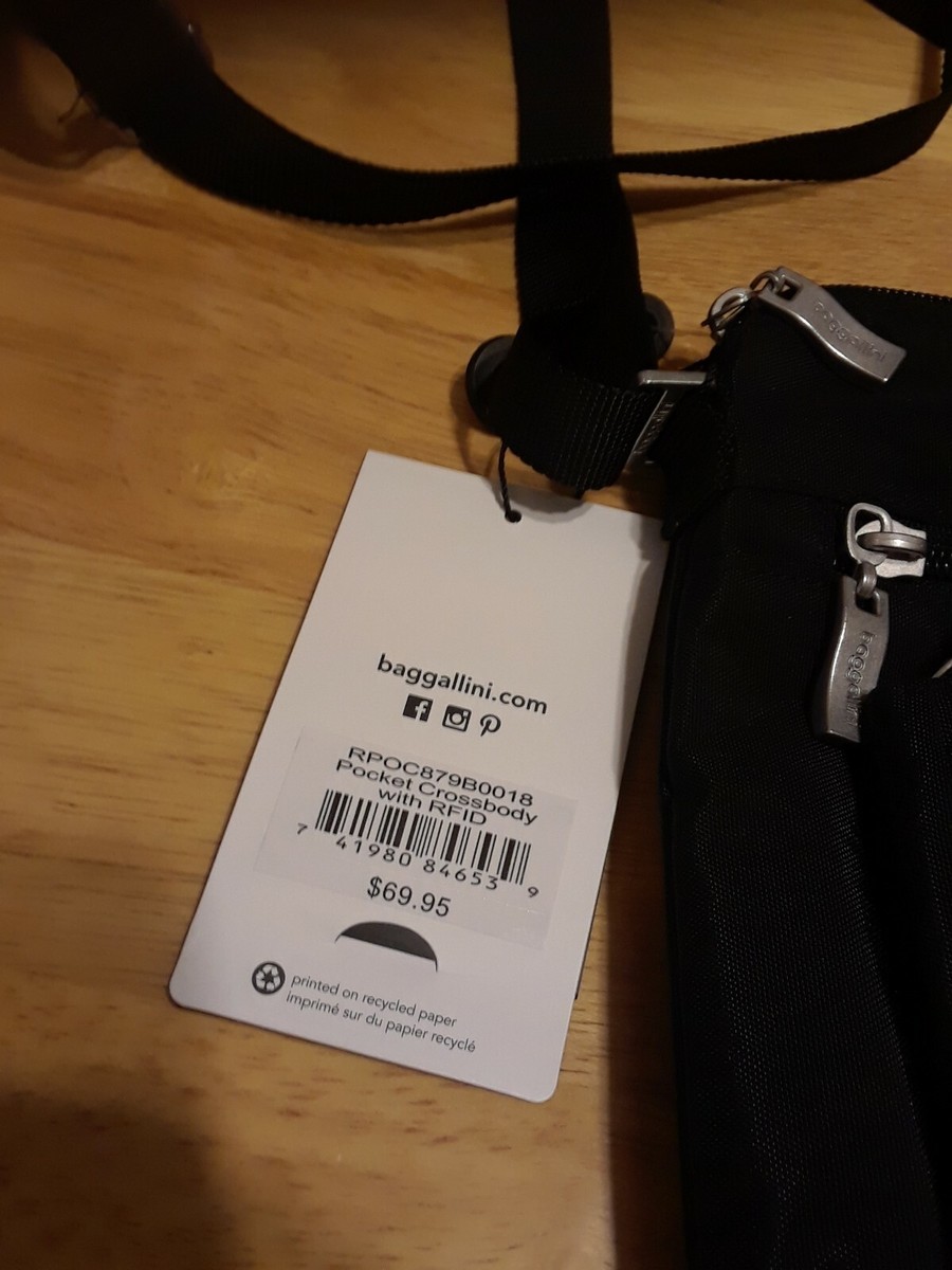 New Baggallini Black Crossbody Purse | eBay