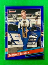 2024 PANINI DONRUSS RACING BLUE VELOCITY PARALLEL BRITTNEY ZAMORA - #117/199