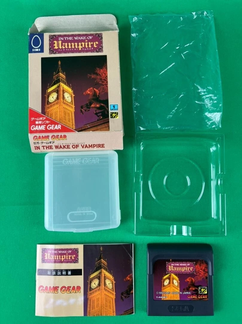 In the wake of Vampire with Box and Manual Sega Game Gear JP ver. used