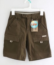 Columbia Cargo Shorts Brown S Young Omni-Shade UPF 50 PFG