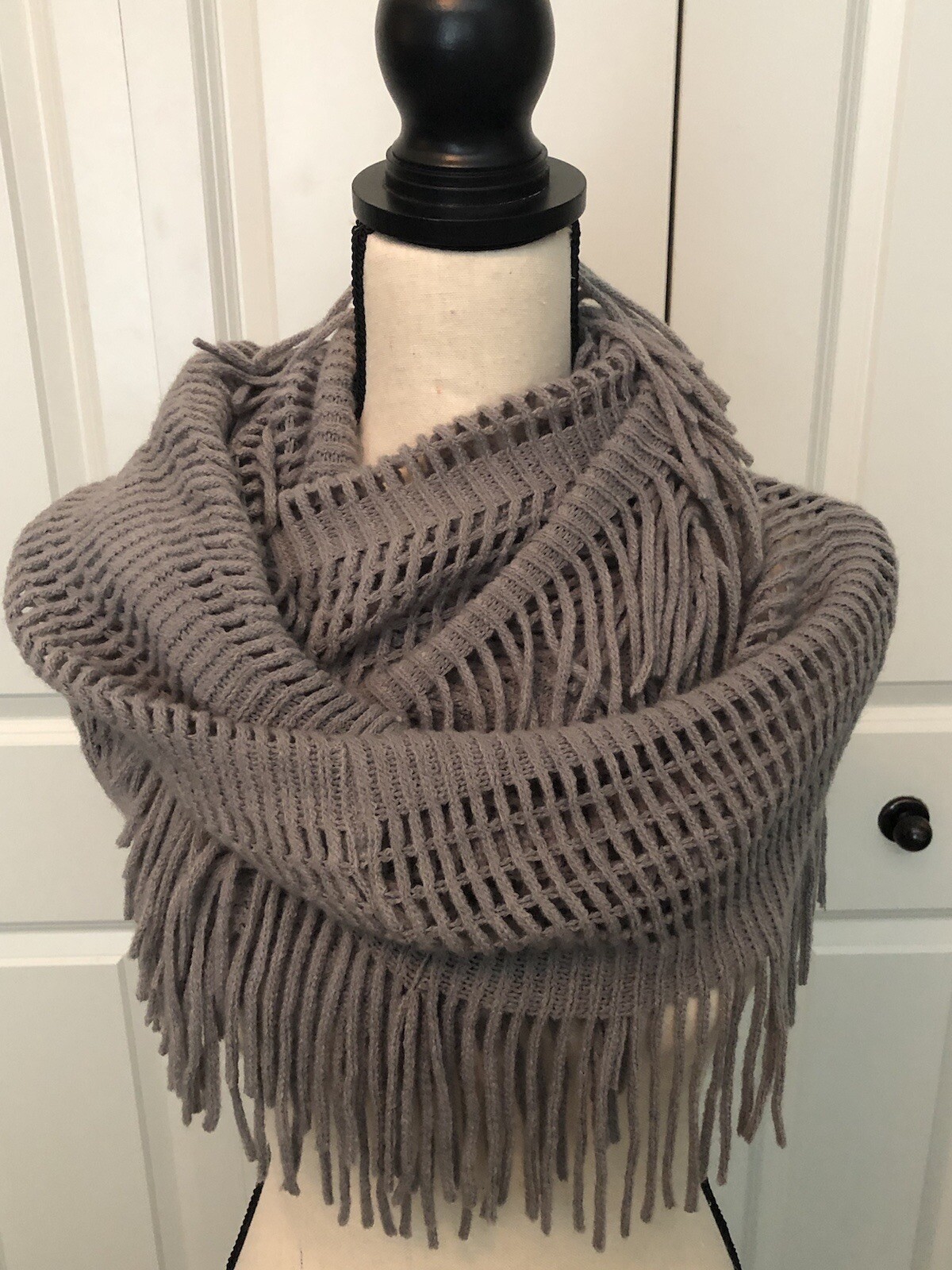 Fringe Infinity Loop Scarf - image 1