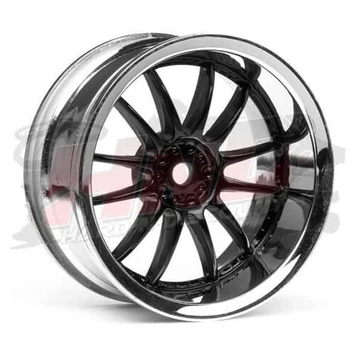 Jantes HPI WORX XSA 02C Noir/Chrome 26x6mm 3287 pour Sprint 2 E10 Nitro RS4 spo - Photo 3/4