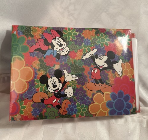 1994 Walt Disney Mickey & Minnie Mouse Binder Photo Album 100 4x6 Photos Vintage