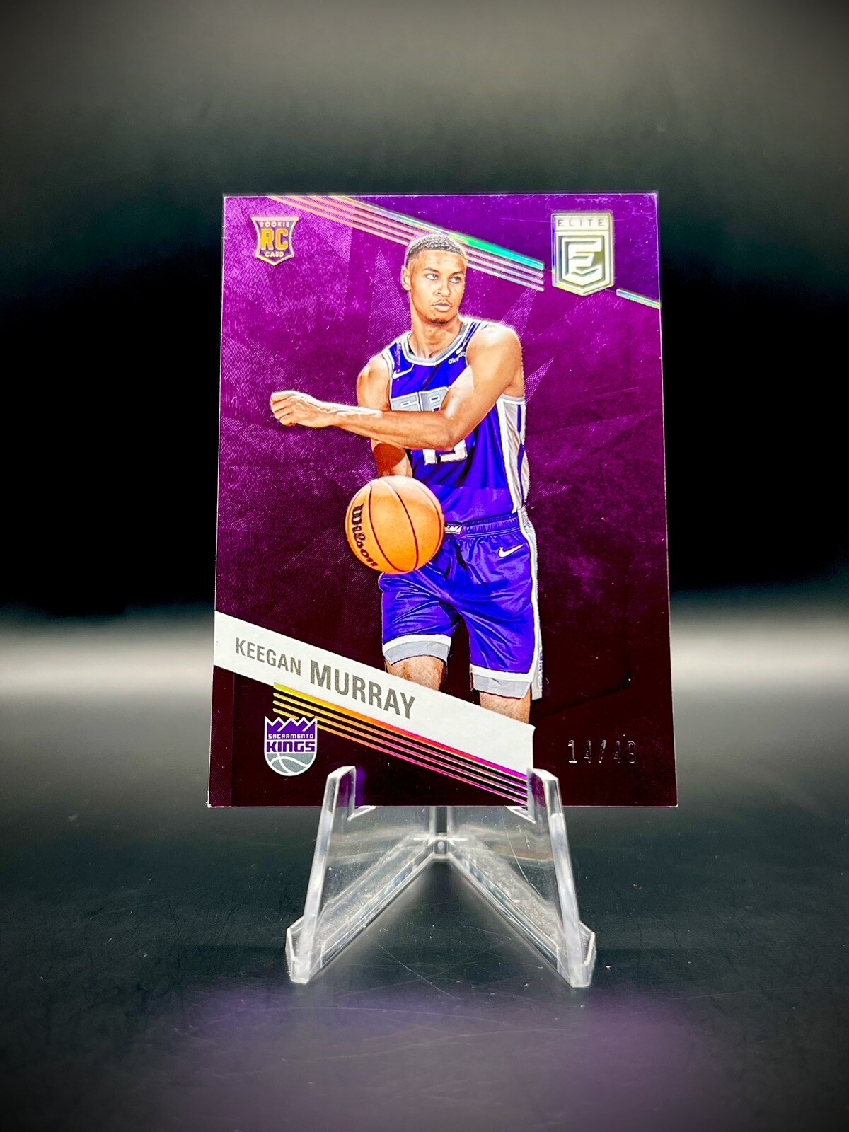 💜2022-23 Donruss Elite #209 Keegan Murray Purple Prizm Rookie RC /49 Match
