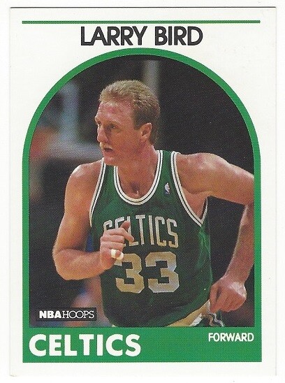 1989-90 HOOPS BASKETBALL #150 LARRY BIRD - NEAR MINT+