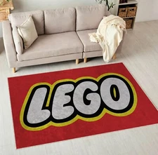 Lego Kids room Rug, Kids room Decoration, Toy room Carpet, Boys  room Rug