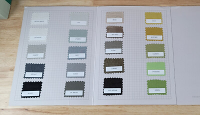 SENS Sensilksation Sewing Fabric SAMPLE BOOK Cotton/Linen 35 color Swatches