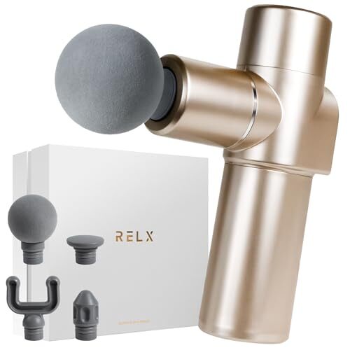 RELX マッサージャー シルバー RELX Myofascial Release Gun Total Body Care MINI relx-massagegun