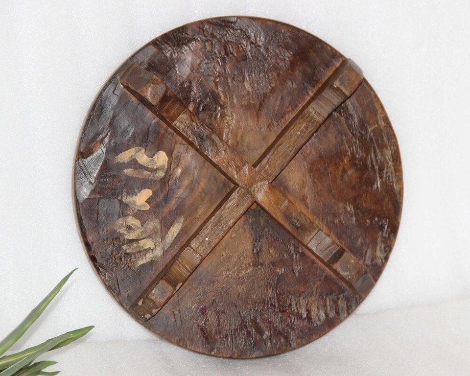 Plaque à Pain En Bois Sculpté – Vintage Indien Années 90 – Déco Cuisine