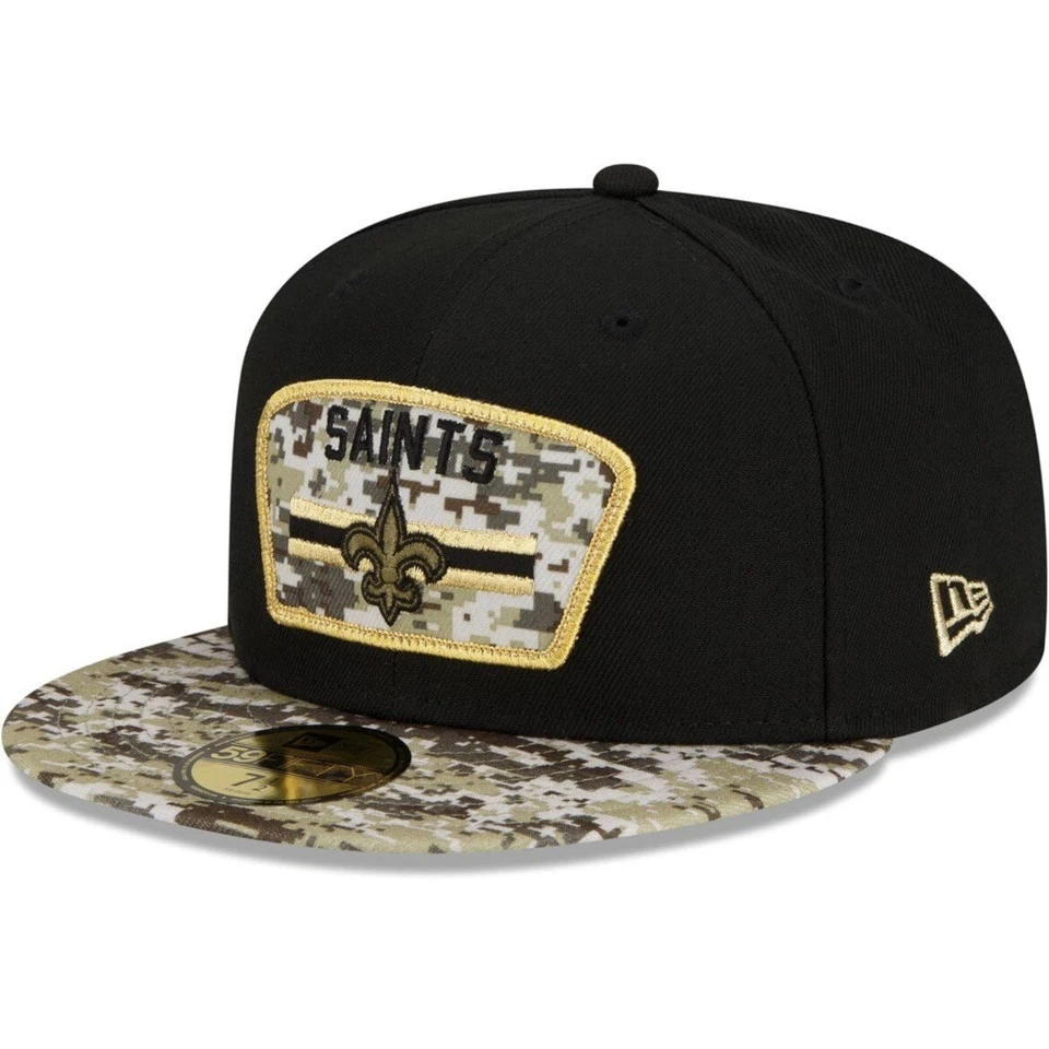 Кепка с плоским козырьком New Era 59Fifty New Orleans Saints Service мужская размер 7 - Изображение 2 из 4