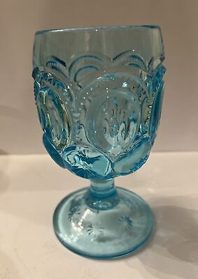 VINTAGE L.E. SMITH MOON AND STARS GOBLETS GLASSES 6 VINTAGE L.E. SMITH MOON AND STARS GOBLETS GLASSES 6