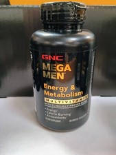 GNC Mega Men Energy  Metabolism Multivitamins 180 Caplets