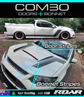 <!--F#f_0-->AM Hex style Combo fit FORD FG Ute Bonnet & Side door stripes kit decals XR8<!--F/-->