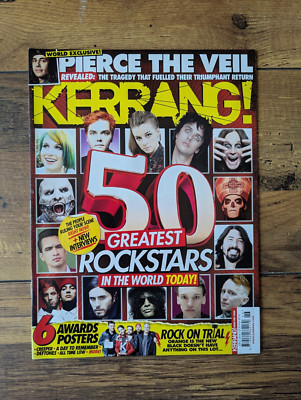 Kerrang! 1626 The 50 Greatest Rockstars, Pierce The Veil, 6 K! Awards Posters