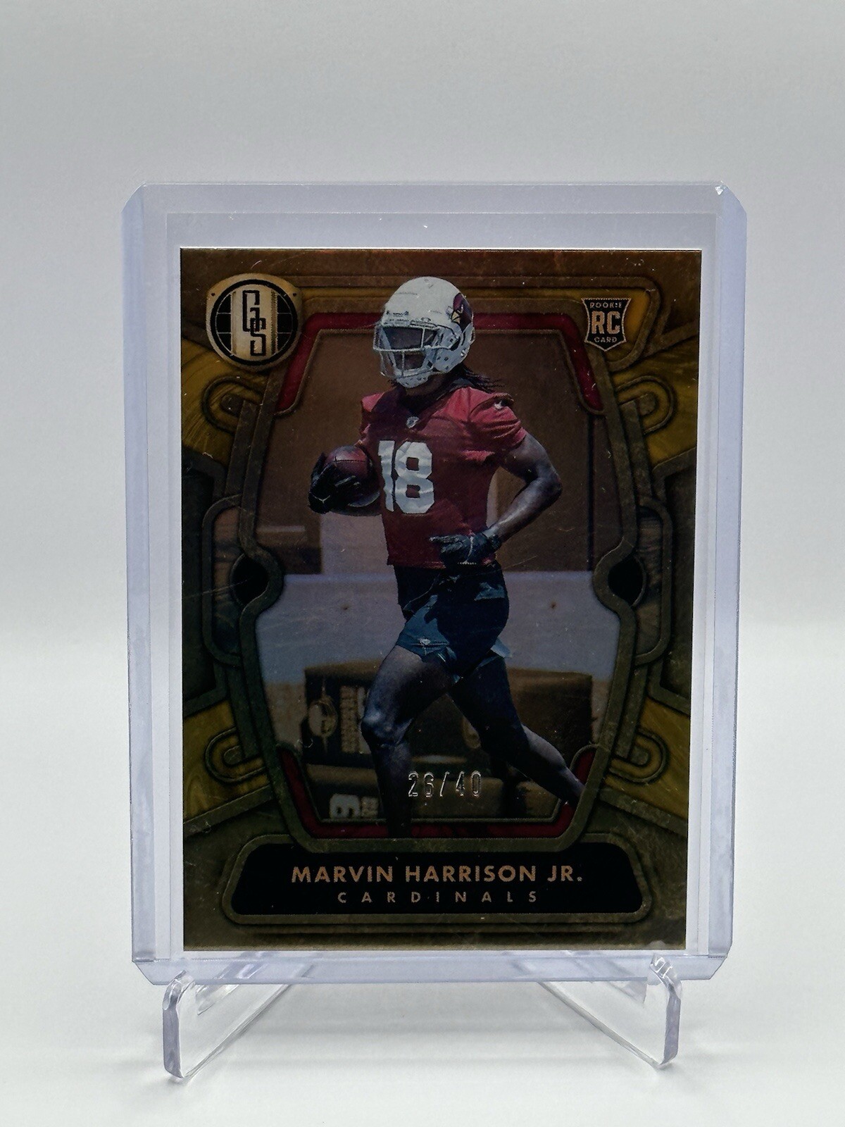 2024 Panini Gold Standard Marvin Harrison Jr. Rc Citrine 26/40 #107 Cardinals🔥