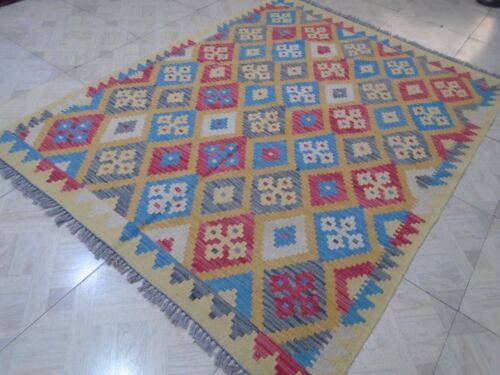 BA 1690#Amazing AfghanChobi Flat WeaveHand Woven Kilm 171 x 130 cm