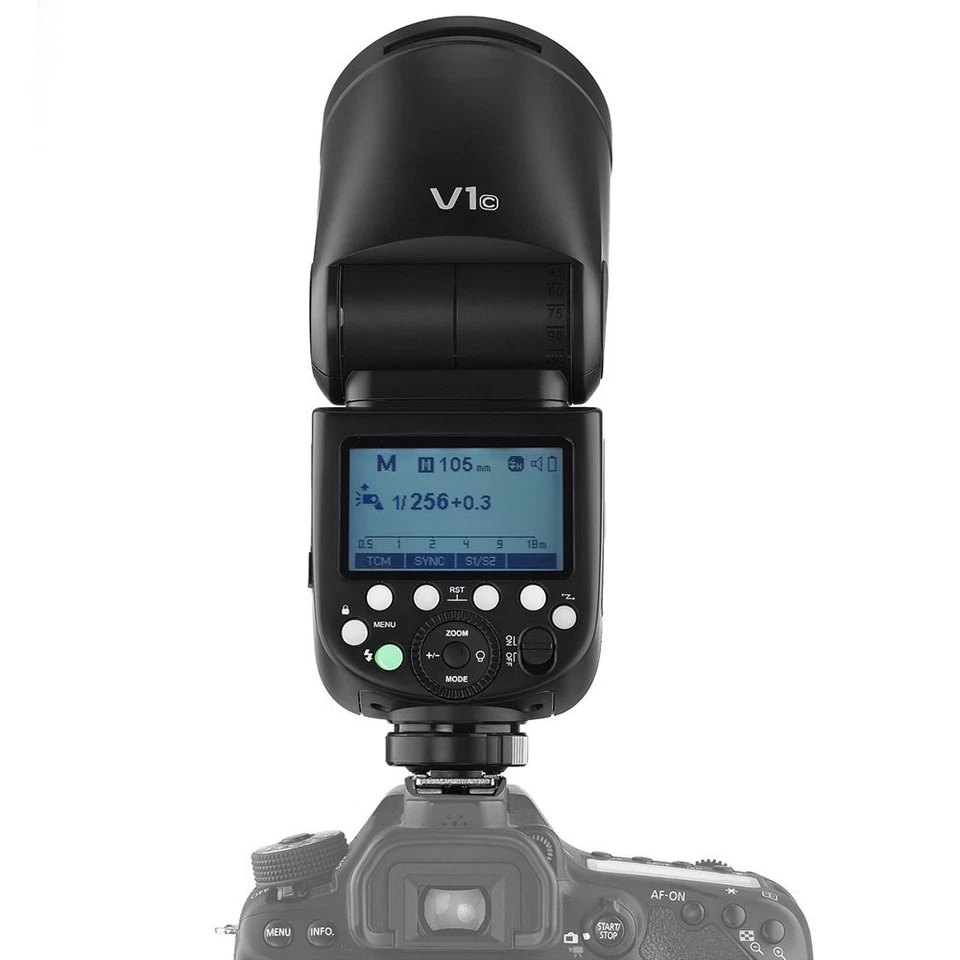 Godox V1C V1-C TTL HSS 1/8000s Blitzgerät Blitz für Canon + X3-C Flash Trigger - Bild 4 von 4