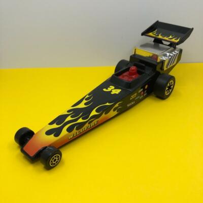 Vintage Tonka Dragster Kupplung Poppers Rennwagen Wildfire Flames 1980er 1982