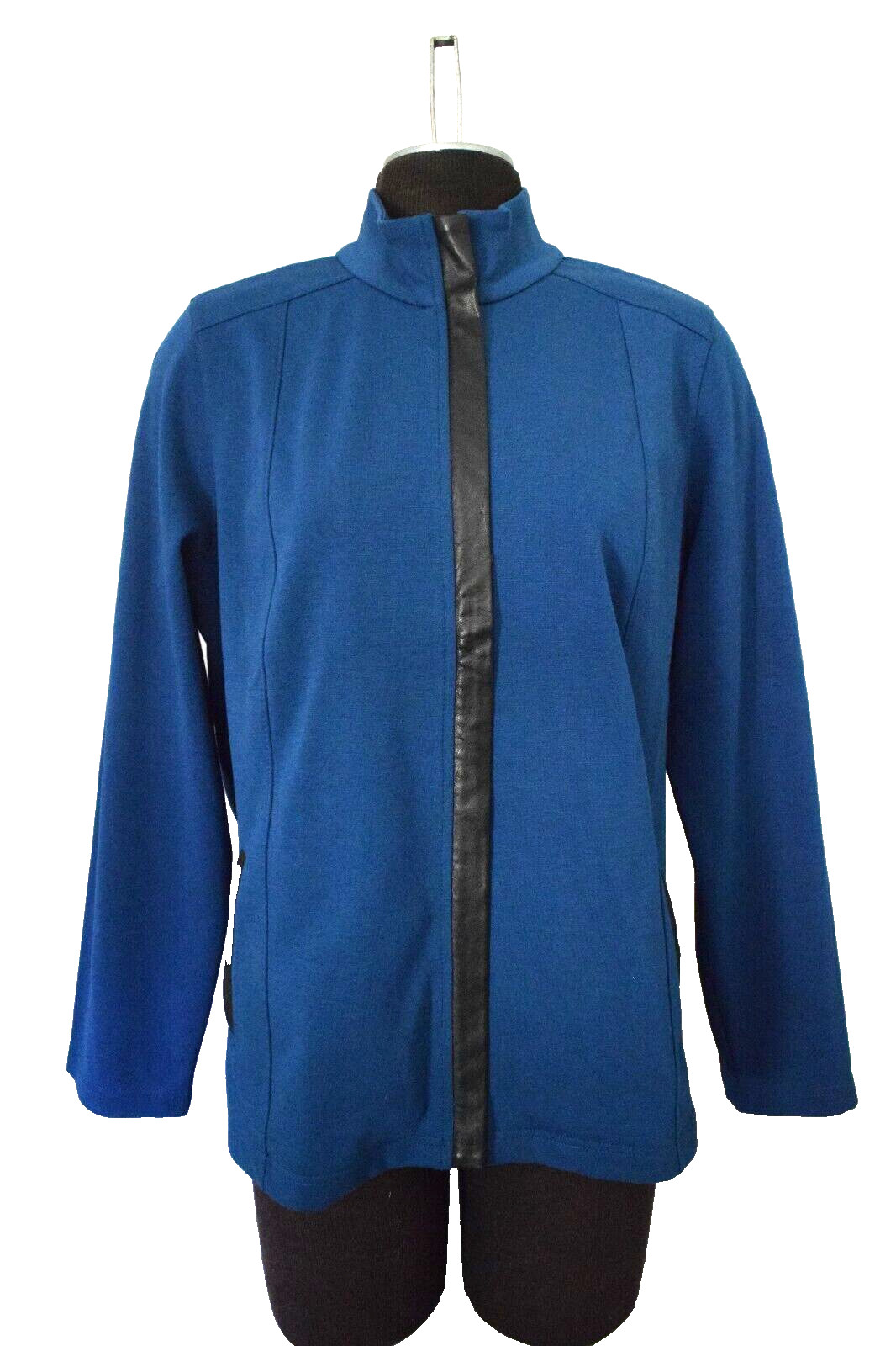 Weekends By Chicos Full Zip Jacket Size 3 XL Teal… - image 1