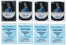 (5) 2013 Bowman Chrome Roberto Osuna Auto Refractor RC w/ Redemption Card