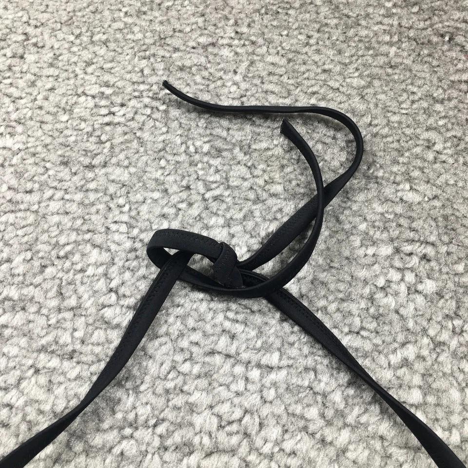 Top de bikini Victoria's Secret para mujer talla 34DD negro ajustado con lazo trasero nuevo sin etiquetas Foto 3 de 4