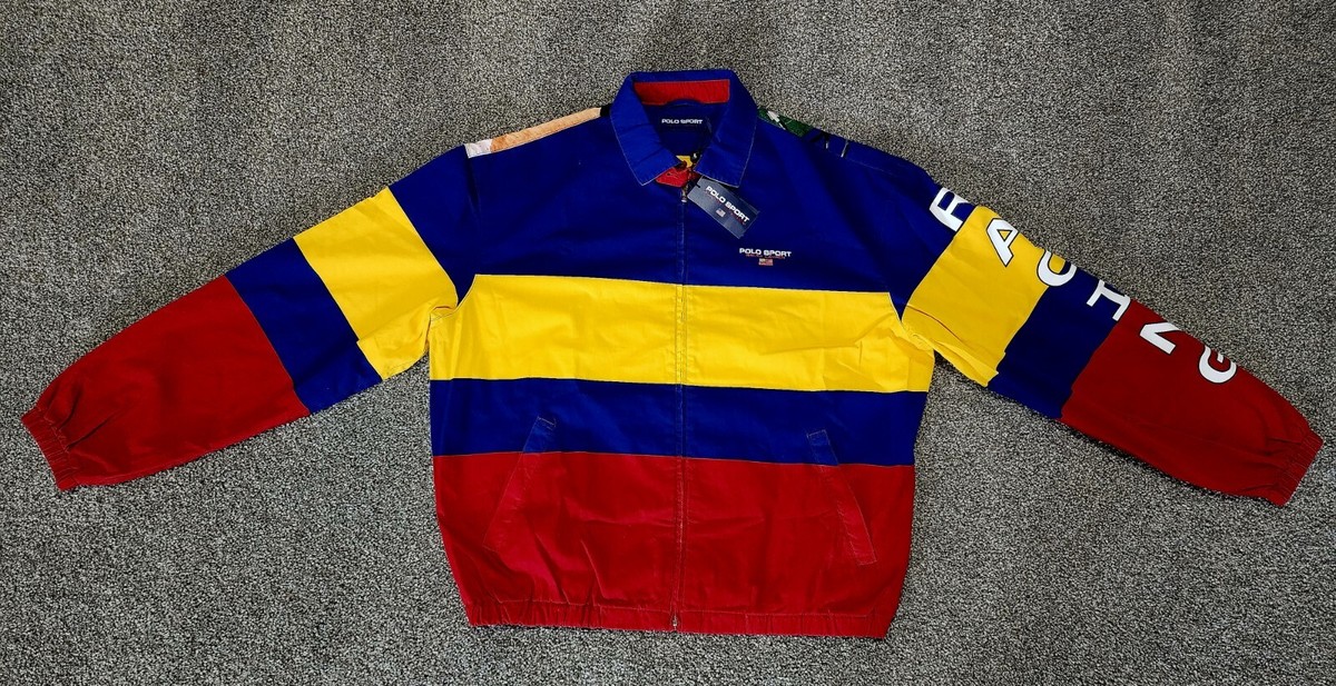 Ralph Lauren Polo Sport Cycle Print Jacket Size M #stadium Ralph Lauren Polo Sport Cycle Print Jacket Size M #stadium