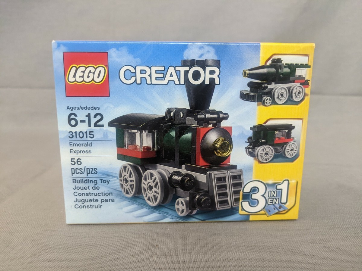 NEW LEGO CREATOR Emerald Express Train (31015) in engineer builder set