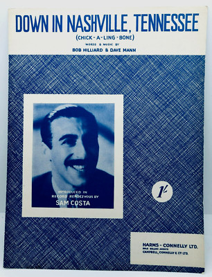 DOWN IN NASHVILLE TENNESSEE - Sam Costa - 1951 UK Noten