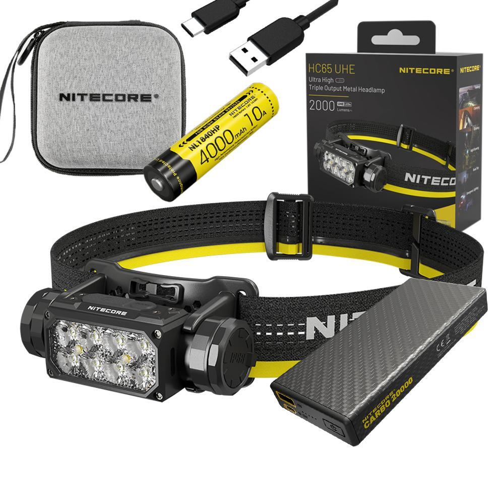 Nitecore HC65 UHE Ultra High Triple Output Metal Headlamp - 2,000