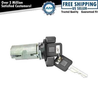 Ignition Lock Cylinder Black Bezel With Key for GM Car Van Pickup Truck SUV