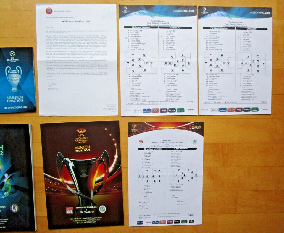 Champions League Finals München 2012 Bayern/Chelsea + Lyon/Frankfurt (Frauen) - Bild 3 von 4