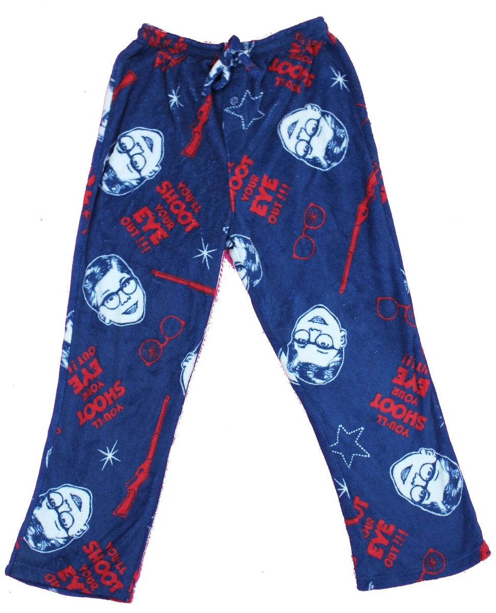 Christmas Story Men Pajama Pants Polar Fleece Target S SMALL Blue Holiday  Xmas